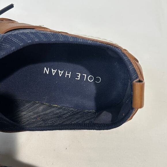 Cole Haan Mens Grandmotion Stitchlite Woven Navy Leather Sneaker Shoes - Size 11 - Picture 10 of 11